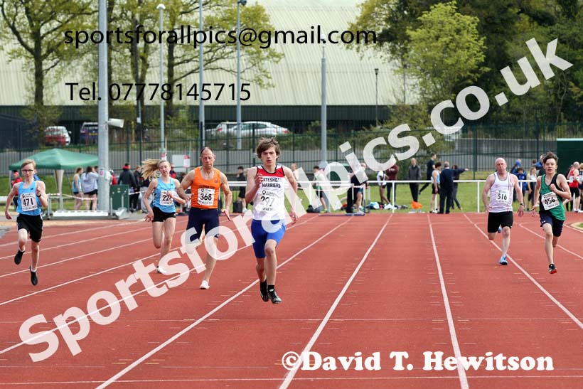 200 metres, 2021 NECAA Middlesbrough Open Meting, Sunday, May 9th. Photo: David T. Hewitson/Sports for All Pics